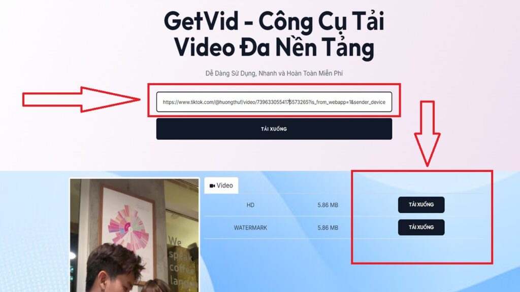 Hướng dẫn tải Video Tiktok bằng GetVid